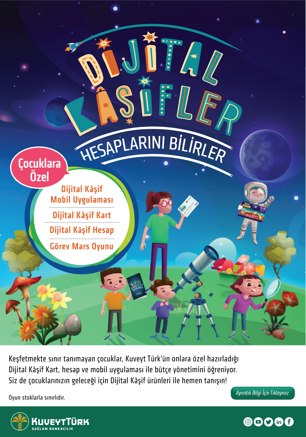 Kuveyt Türk’ten çocuklar için yepyeni bir ürün: “Dijital Kâşif”