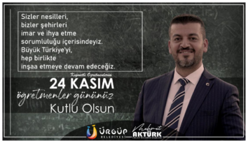 BAŞKAN AKTÜRK’ÜN 24 KASIM ÖĞRETMENLER GÜNÜ MESAJI