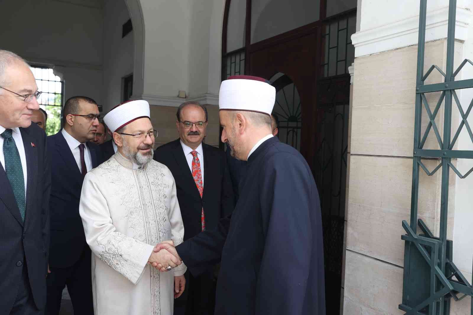 Diyanet İşleri Başkanı Erbaş, Bosna Hersek İslam Birliği Başkanı Kavazoviç ile görüştü