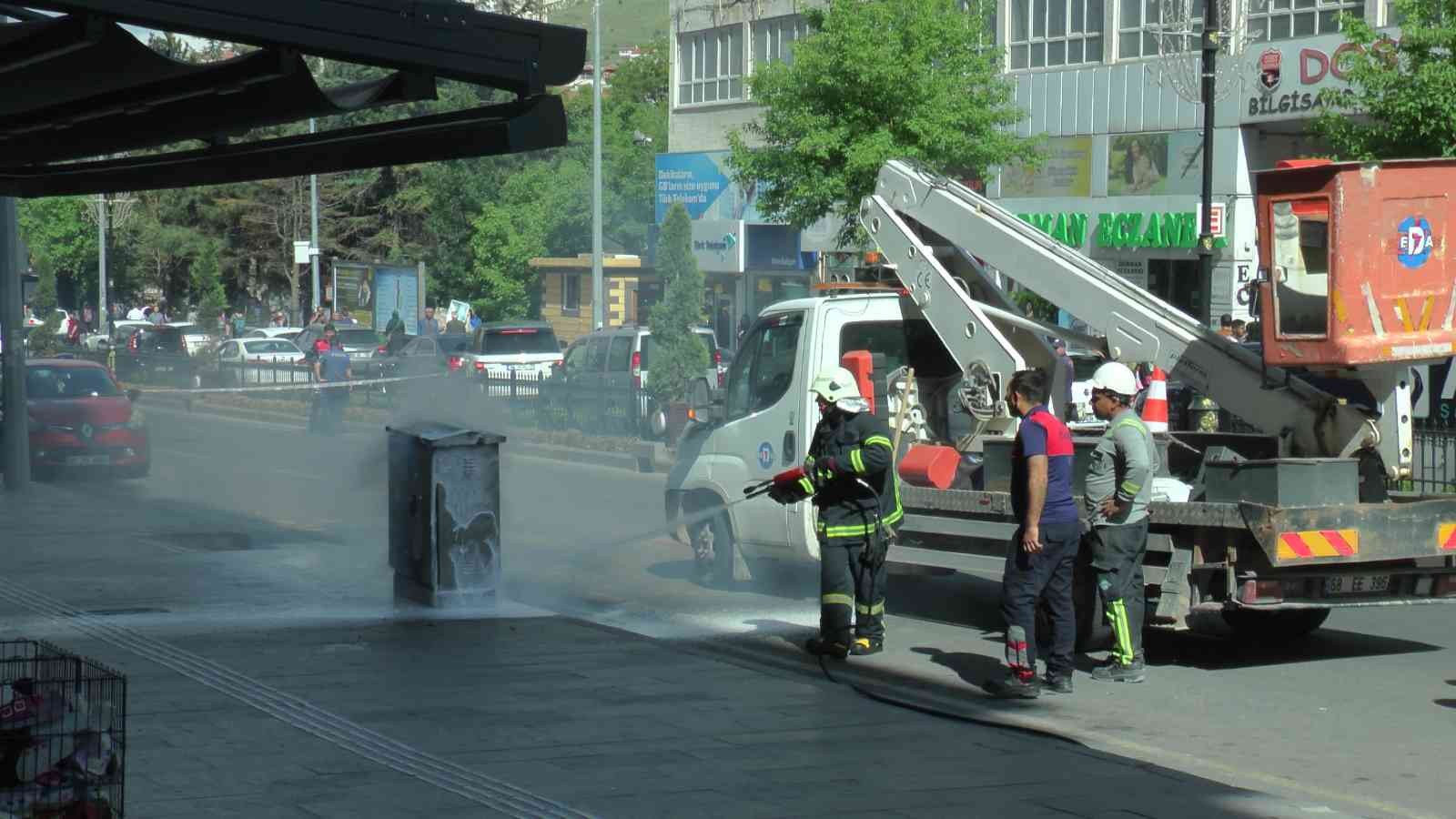 Nevşehir’de patlayan trafo paniğe neden oldu