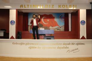 YAZAR TEMİRAĞA DEMİR’DEN ALTINYILDIZ EĞİTİM KURUMLARINDA SÖYLEŞİ