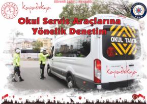 Nevşehir’de Okul Servis Araçlarına Yönelik Denetim