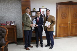 NEVŞEHİR CUMHURİYET BAŞSAVCISI VE E TİPİ KAPALI CEZA İNFAZ KURUMU MÜDÜRÜNDEN VALİLİK ZİYARETİ