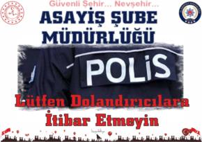 Lütfen Dolandırıcılara İtibar Etmeyin