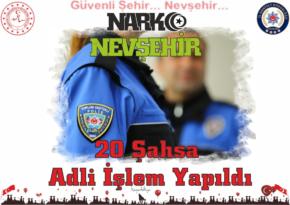 Nevşehir’de Yirmi Şahsa Uyuşturucu Bulundurma ve Kullanmaktan Adli İşlem Yapıldı