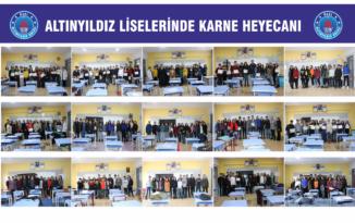 ALTINYILDIZ LİSELERİNDE KARNE HEYECANI