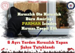 Hırsızlık Oto Hırsızlık Büro Amirliği Parmak İzinden Hırsızı Tespit Etti