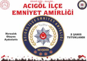 Acıgöl İlçe Emniyet Amirliğimiz Hırsızlık Olayını Aydınlattı