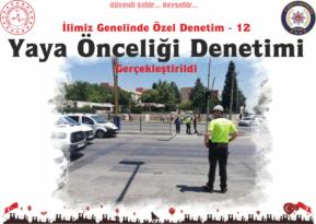 Nevşehir Genelinde Yaya Önceliği Denetimi Gerçekleştirildi
