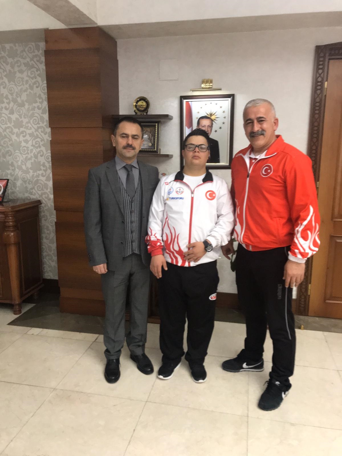 TÜRKİYE 2’İNCİSİ MİLLİ SPORCUMUZU AĞIRLADIK