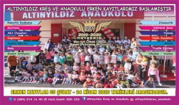 NEVŞEHİR’İN EN İYİ KOLEJİ SEÇİLEN ALTINYILDIZ KOLEJİ KREŞ VE ANAOKULU’NDA ERKEN KAYIT DÖNEMİ BAŞLADI