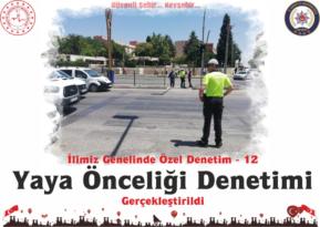 Nevşehir’de Yaya Önceliği Denetimi Yapıldı