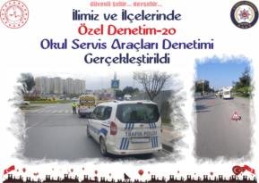 Nevşehir’de Okul Servis Araçları Denetimi Gerçekleştirildi