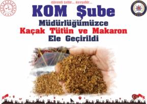 Nevşehir’de Kaçak Tütün ve Makaron Ele Geçirildi