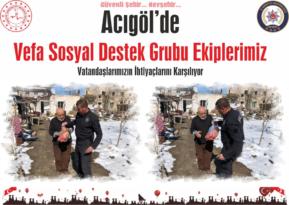 Acıgöl Vefa Sosyal Destek Grubu Vatandaşların İhtiyaçlarını Karşılıyor