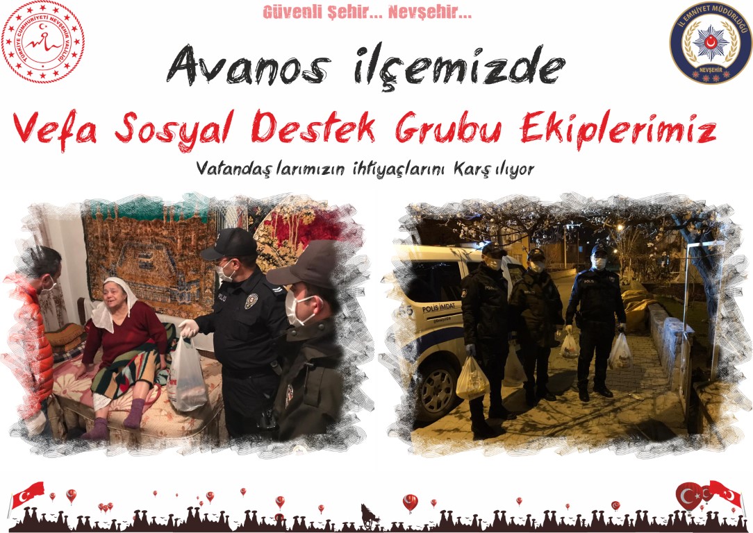 Avanos’ta Vefa Sosyal Destek Grubu Vatandaşların İhtiyaçlarını Karşılıyor