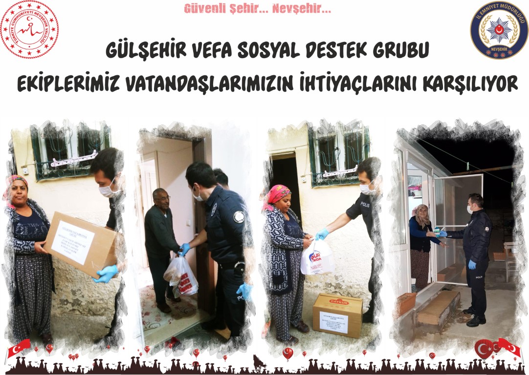 Gülşehir Vefa Sosyal Destek Grubu Vatandaşların İhtiyaçlarını Karşılıyor