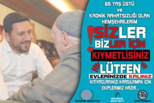 NEVŞEHİR BELEDİYESİ ‘ALO 153 VEFA SOSYAL DESTEK HATTI’ İLE YAŞLI, HASTA VE ENGELLİLER İÇİN SEFERBER OLUYOR