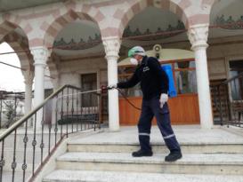 Avanos Belediyesi Temizlik ve Çevre koruma Müdürlüğü ekiplerinde dezenfeksiyon seferberliği