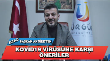 Eczacı Başkan Aktürk’ten Kovid19 virüsüne karşı öneriler