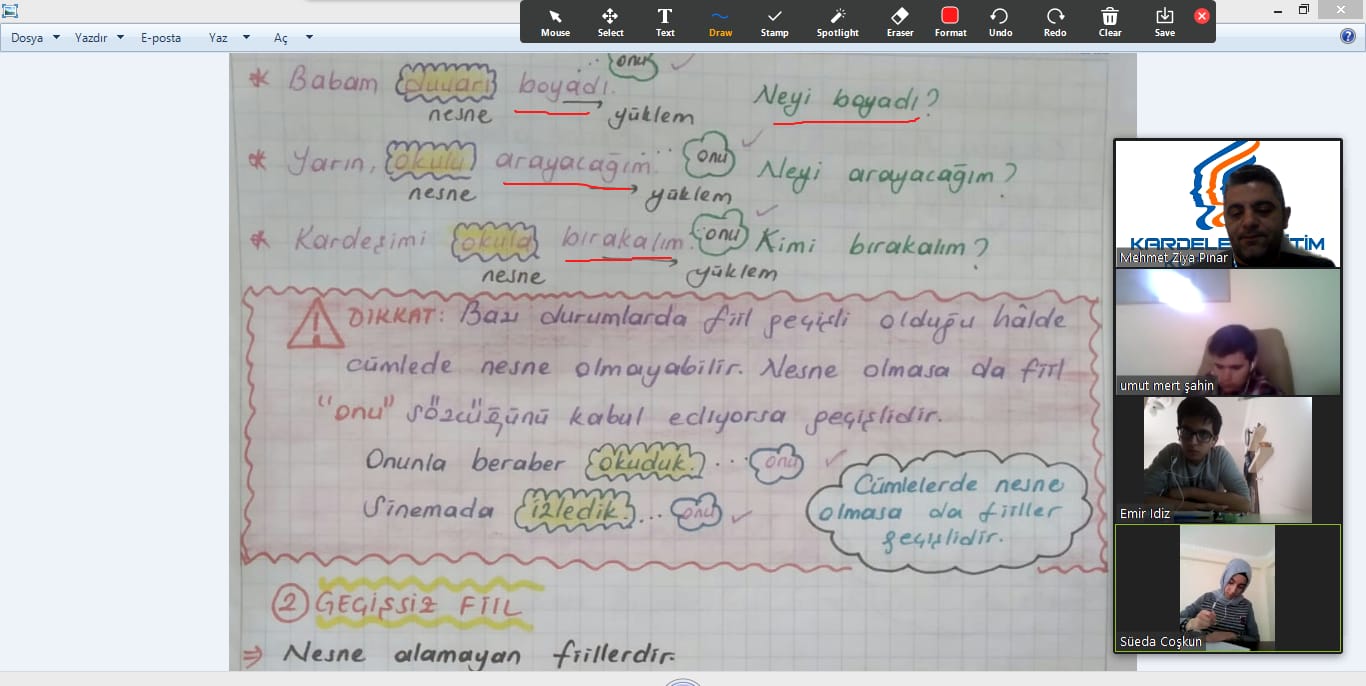 Kardelen’de Online Dersler Devam Ediyor