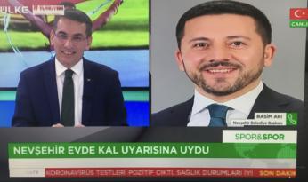 BELEDİYE BAŞKANI ARI, ÜLKE TV’DE CANLI YAYIN KONUĞU OLDU