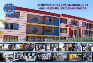 ALTINYILDIZ KREŞ VE ANAOKULUNDA ONLİNE EĞİTİMLER DEVAM EDİYOR