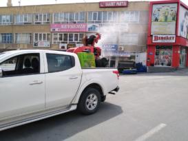 NEVŞEHİR BELEDİYESİ’NİN DEZENFEKTE ÇALIŞMALARI DEVAM EDİYOR