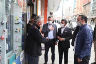 BAŞKAN ARI, AK PARTİ MİLLETVEKİLLERİ VE İL BAŞKANI İLE BİRLİKTE ESNAF ZİYARETLERİ GERÇEKLEŞTİRDİ