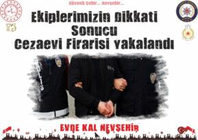 Ekiplerin Dikkati Sonucu Cezaevi Firarisi Yakalandı