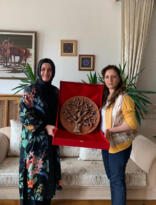 MELEK ARI’DAN VALİ AKTAŞ’IN EŞİ SONGÜL AKTAŞ’A VEDA ZİYARETİ