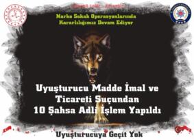 Narkotik Suçlarla Mücadelede Bir Hafta İçerisinde On Şahsa Adli İşlem Yapıldı!