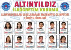 ALTINYILDIZLILAR ULUSLARARASI MATEMATİK OLİMPİYATI TÜRKİYE FİNALİSTİ