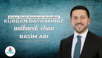 BELEDİYE BAŞKANI RASİM ARI KURBAN BAYRAMI’NI KUTLADI