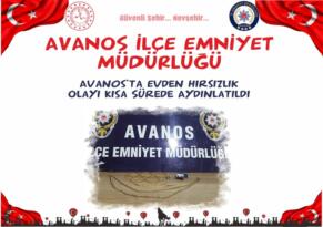 Avanos’ta Evden Hırsızlık Olayı Kısa Sürede Aydınlatıldı