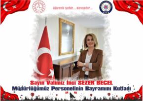 Vali İnci SEZER BECEL Emniyet Müdürlüğü Personelinin Bayramını Kutladı