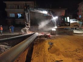 İÇME SUYU ANA İSALE HATTINDAKİ ÇALIŞMALAR TAMAMLANDI