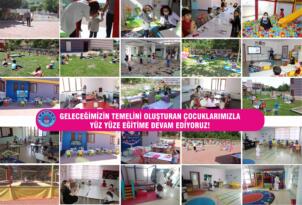 GELECEĞİMİZİN TEMELİNİ OLUŞTURAN ÇOCUKLARIMIZLA YÜZ YÜZE EĞİTİME DEVAM EDİYORUZ