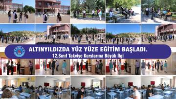 ALTINYILDIZDA YÜZ YÜZE EĞİTİM BAŞLADI