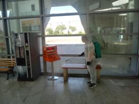 NEVŞEHİR ŞEHİRLERARASI OTOBÜS TERMİNALİ DEZENFEKTE EDİLDİ