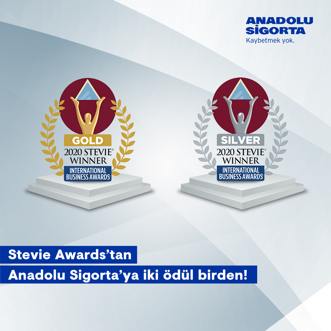 Anadolu Sigorta’ya Stevie Awards’dan İki Ödül