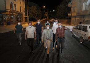 BAŞKAN ARI NAR YOLU SOKAK’TA İNCELEMELERDE BULUNDU