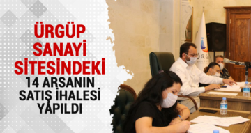 Ürgüp’te Sanayi Arsalarının Satış İhaleleri Yapıldı