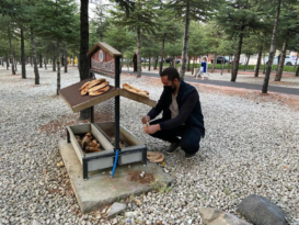 Nevşehir Ülkü Ocakları doğaya yem bıraktı