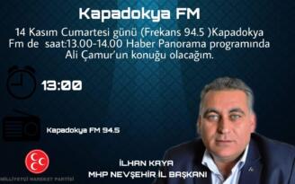 MHP İL BAŞKANI KAYA KAPADOKYA FM DE