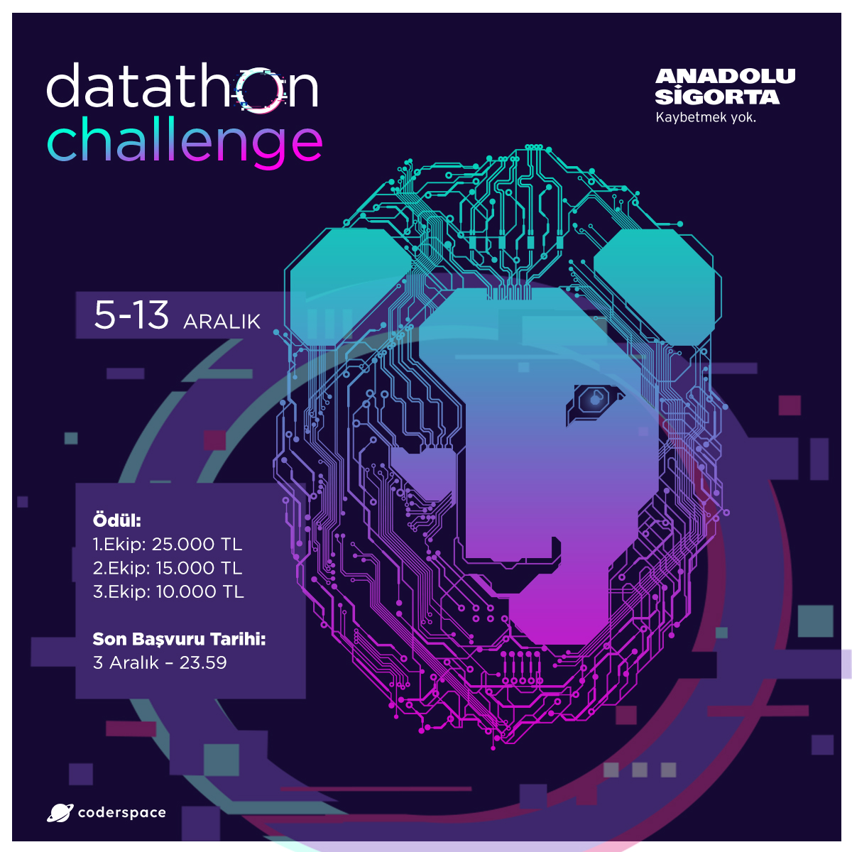 Anadolu Sigorta Datathon Challenge Başvuruları Başladı