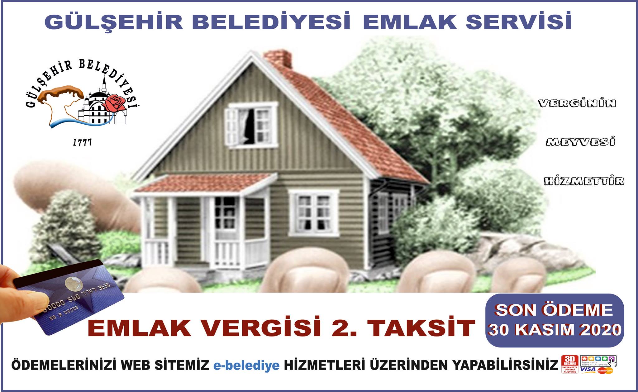 Emlak Verginizin 2. taksitini ödemeyi unutmayın