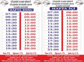 Otobüs saatleri kısıtlamalara göre yeniden düzenlendi