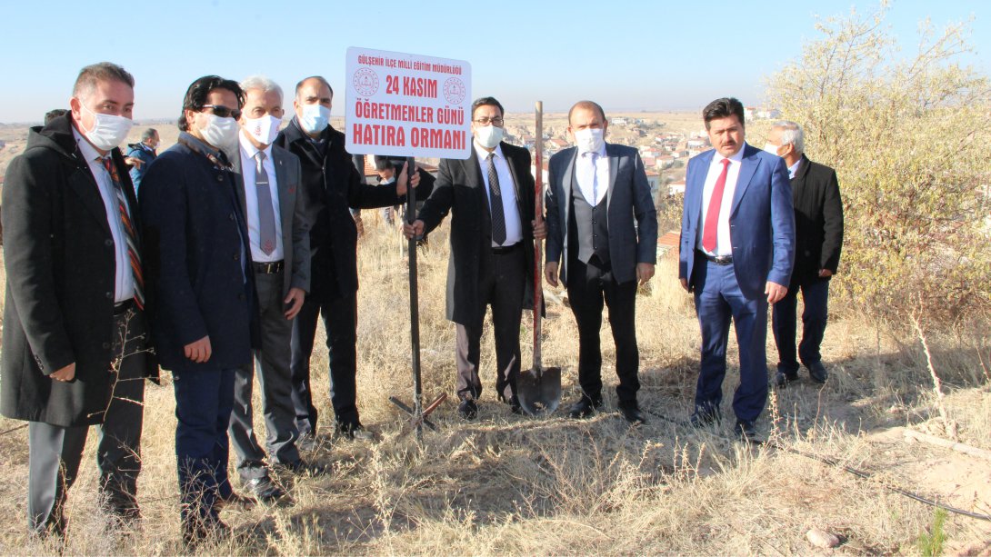 Hatıra ormanına fidanlar dikildi