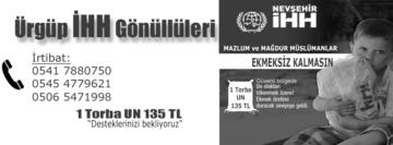 İHH Ürgüp’te yardım kampanyası başlattı